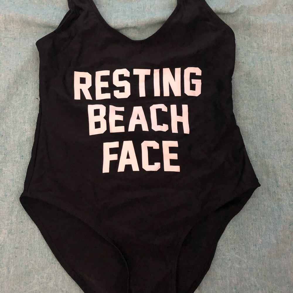 Resting Beach Face one piece